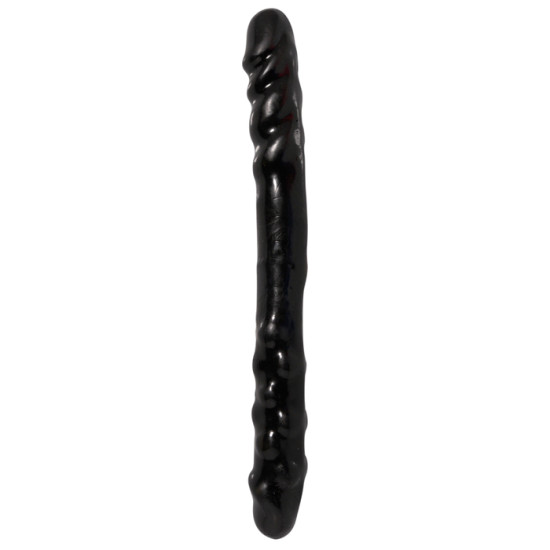 Kétvégű Dildo fekete 40cm