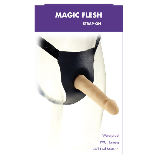 Magic Flesh 16,5 cm Élethű Felcsatolható Dildó