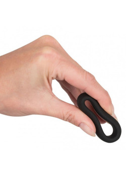 Black Velvets 3.2 cm átmérőjű fekete szilikon pénisz gyűrű